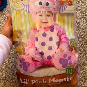 Little pink monster costume